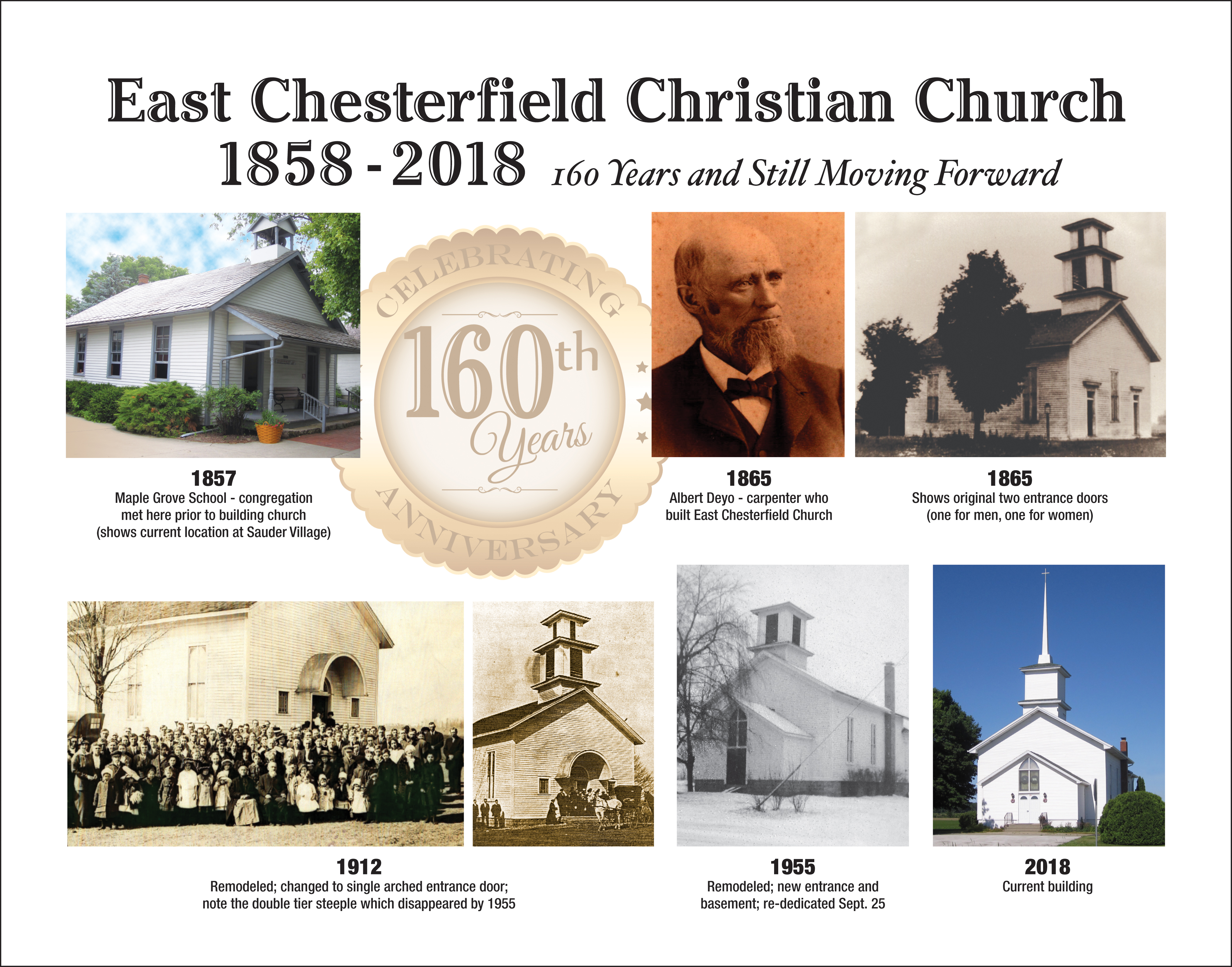 East Chesterfield 160 Anniversary poster